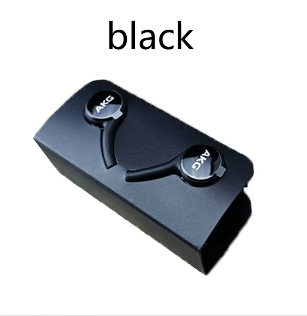 black no box Наушники AKG EO-IG955, 3,5 мм, наушники-вкладыши, проводной микрофон, гарнитура для xiaomi huawei, samsung Galaxy S10 10+ S9 S9+ S8 S8+, смартфон - Цвет: black no box