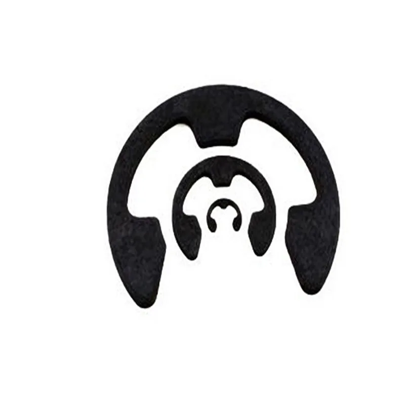 

M1.2-M12 Lock Retaining Washers for Shafts Black Carbon Steel Open Ring E-type Buckle DIN6799 GB/T896