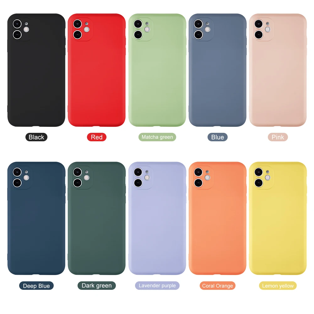 Мягкий жидкий силиконовый чехол для телефона iPhone 11 Pro Max ультратонкие чехлы 2019