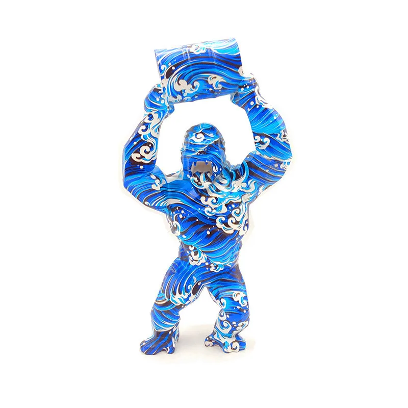 Фигурка Кинг-Конга орангутана из стекловолокна 40 см Имитация животных статуэтка