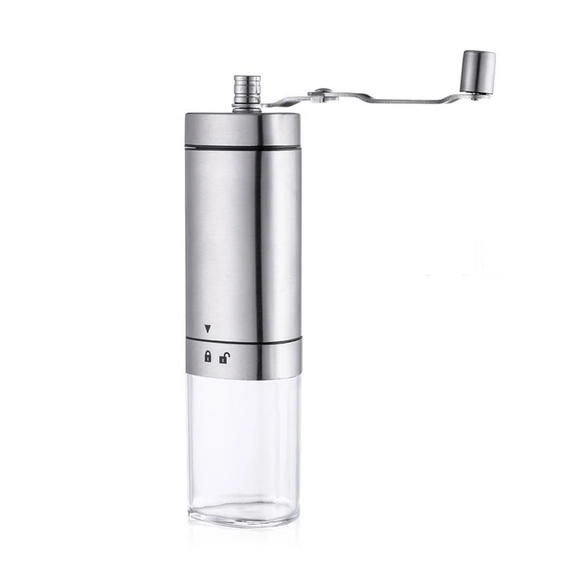 Coffee Grinder MICCK портативная мини-кофеварка, ручная кофемолка, Кофеварка из нержавеющей стали, портативная моющаяся, для капельного Filte - Цвет: Coffee Grinder