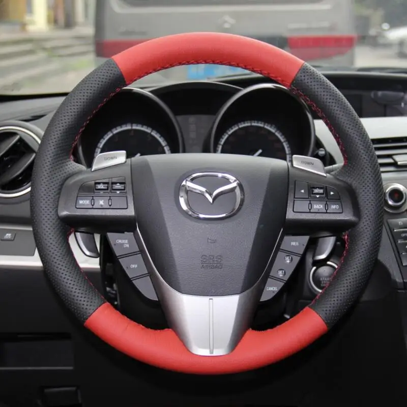 Оплетка на рулевое колесо для Mazda 3 Axela 2008 2013 CX 7 CX7 2010 2016 5 2011 6 GH|Чехлы руль| |