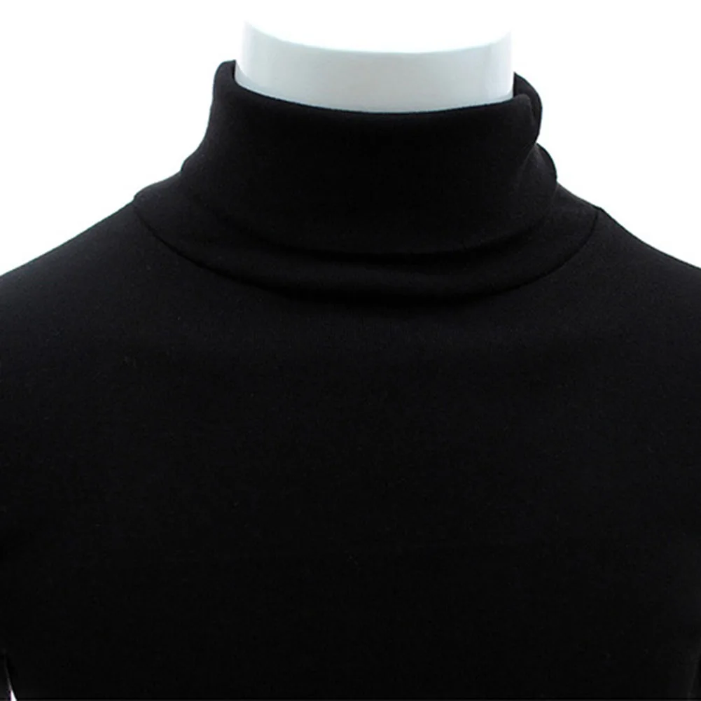 Зимний мужской свитер новинка 2019 весенний с высоким воротом Одноцветный