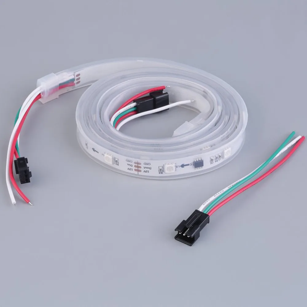 Многоцветный WS2811 высокая яркость 5050 SMD светодиодный светильник водонепроницаемый индивидуально адресуемый DC 12V широкий угол обзора