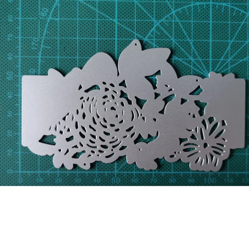 Цветок пружинный лист металлические Вырубные штампы несимметричный трафарет