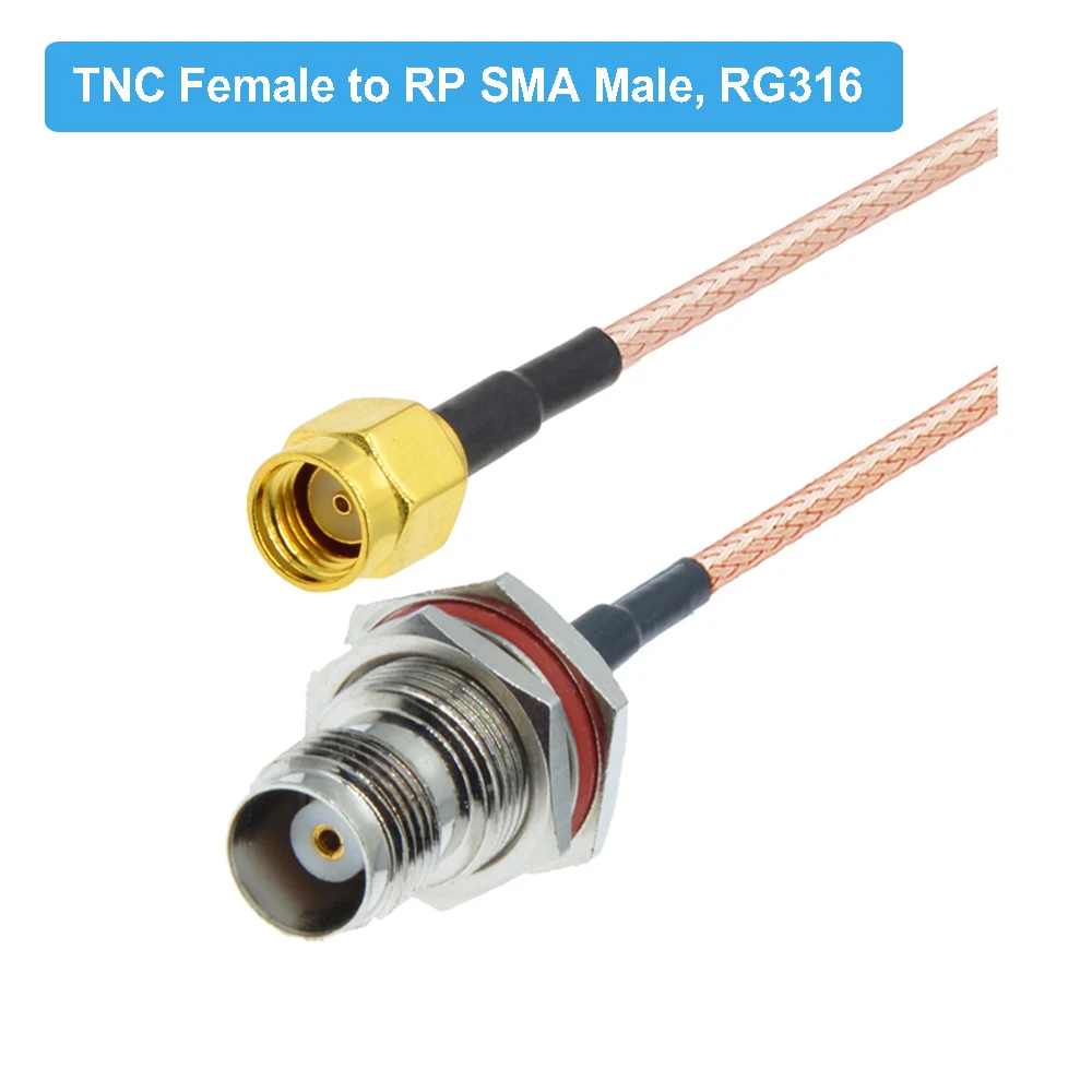 Водонепроницаемый разъем TNC мама к SMA папа RG316 отрезок 50 Ом RF коаксиальный кабель в