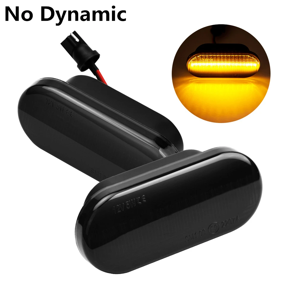 No Dynamic 2 шт. светодиодный динамический боковой индикатор габаритный сигнальный светильник последовательный мигающий светильник для VW MK4 Jette Bora Golf 3 4 Lupo Passat - Испускаемый цвет: No Dynamic