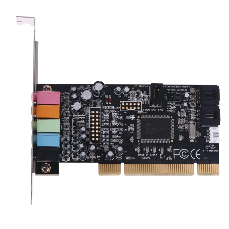 

Classic PCI Sound Card 5.1CH CMI8738 Chipset Audios Digital Desktop Pci Express Cards 5.1 Channel TXC097