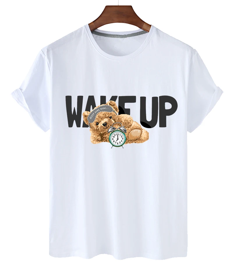 Футболка женская с забавным графическим принтом модный белый хлопковый топ в