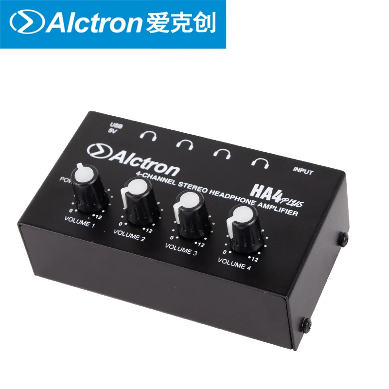 Усилитель для наушников Alctron HA4PLUS компактный 4 канальный усилитель с USB