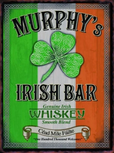 

Murphy's Irish Bar Whiskey Guinness Dublin Ireland Pub Metal Plaque Tin Sign wall decoration metal wall art