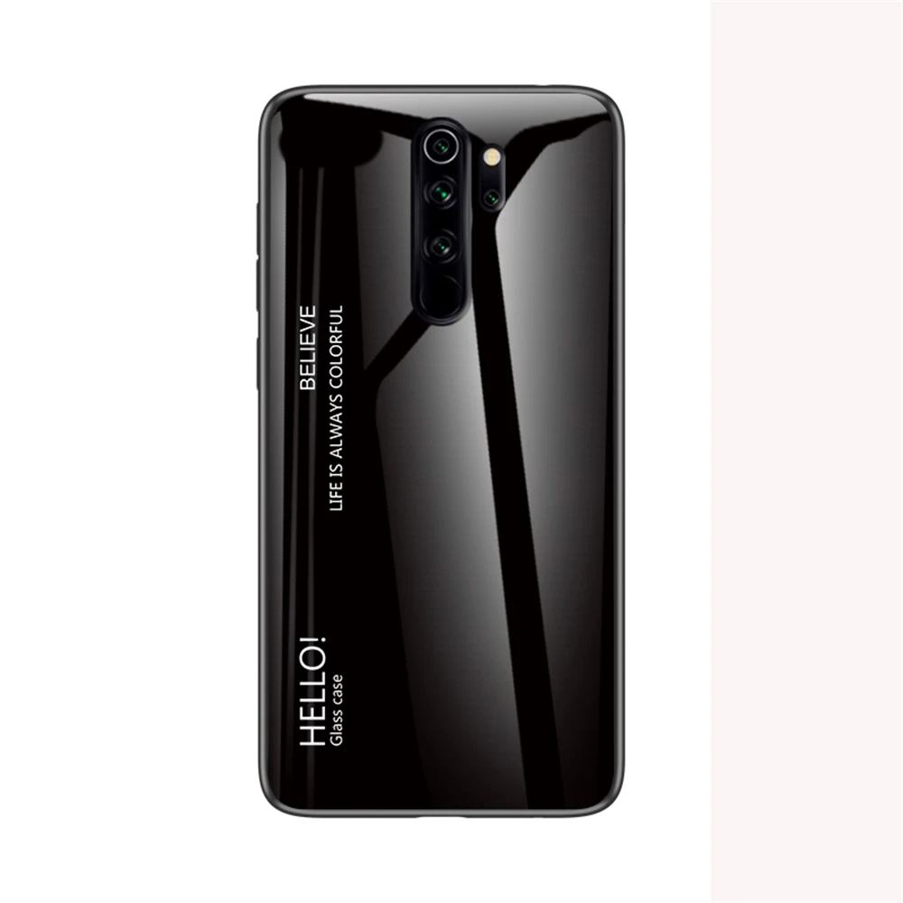Стеклянный чехол градиентного цвета для Xiao mi Red mi Note 8 Pro Note 7 8 Xiaomi mi 9 mi Play Red mi 7A K20 K20 Pro Pocophone F1