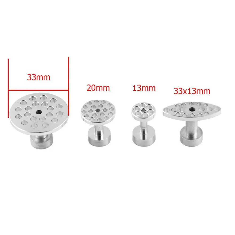 

4 PCS Car Body Paintless Dent Hail Buckle Aluminum Alloy Glue Puller Tabs Remover Automotive Repair Set Paint Dent Repair Parts
