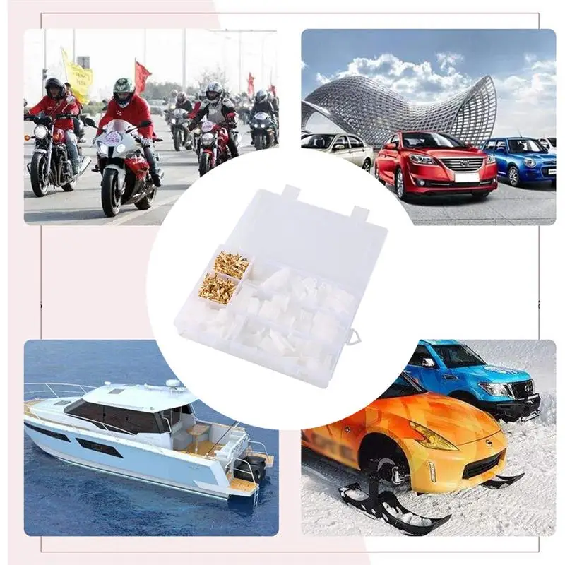 

380PCS Wire Connector 2.8mm 2 3 4 6 Pin Male Female Electrical Cable Terminal Plug Kits For Motorcycle Bike Car Wire Connector
