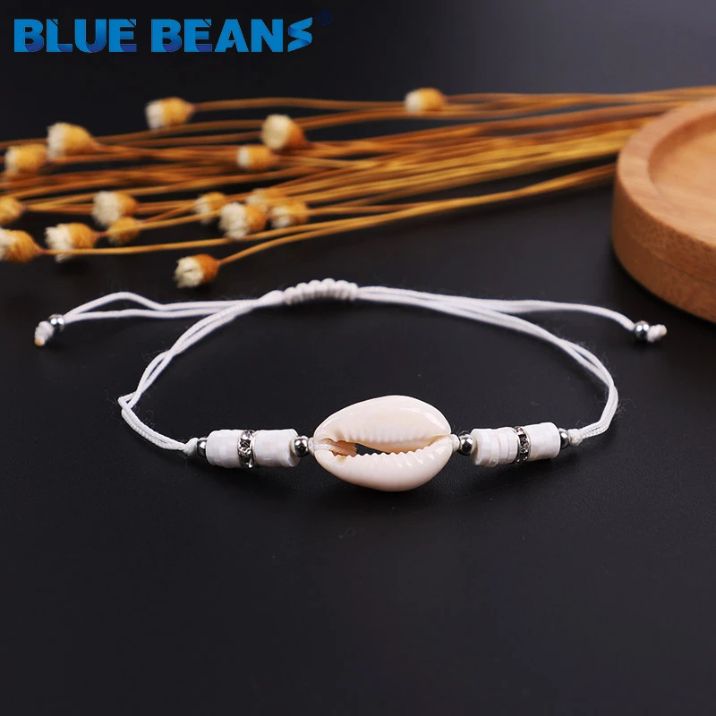 Bohemian Cowrie Shell Bracelets&ampBangles For Women Adjustable Rope Chain Charms Bracelet Beads Beach Jewelry Friendship Gift | Украшения