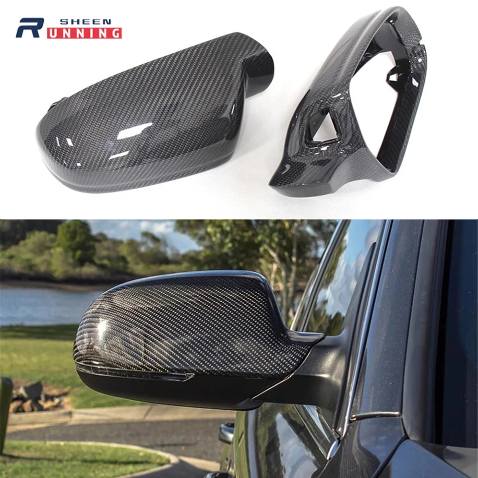 

For Audi A4 B8.5 A5 S5 RS5 Carbon Fiber Rear View Side Mirror Cover Replacement Without Lane Assit & With Side Assit 2010 - 2016