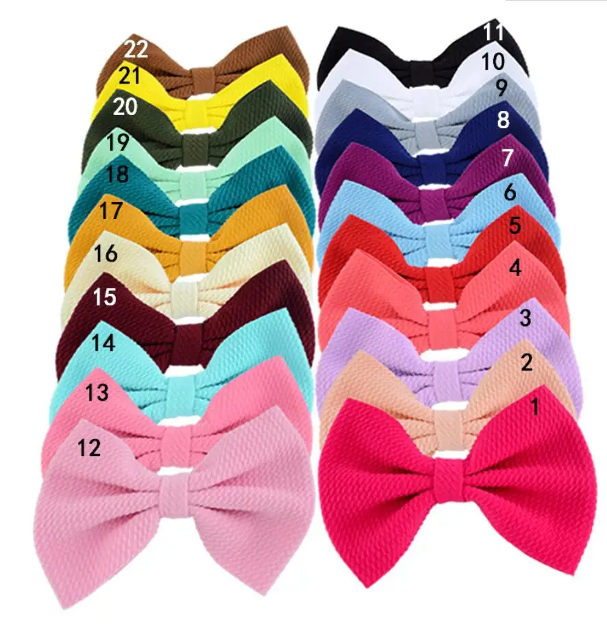 

Банты для волос вафельные эластичные, 24 шт./лот, 5,3 дюйма