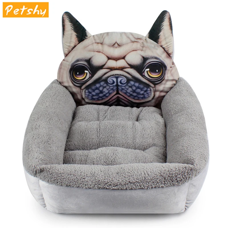 Плюшевая теплая кашемировая кровать Petshy из ягненка домик для кошек щенков котят