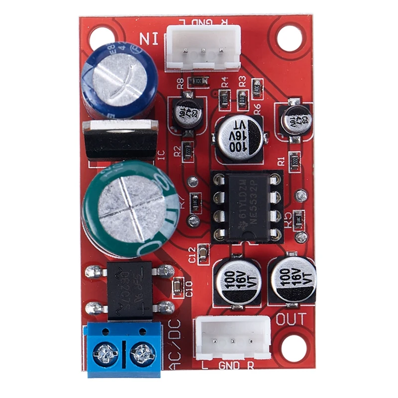 

NE5532 Stereo Pre-amp netic head Phono amplifier board Moving Coil Microphone Amps Moudle