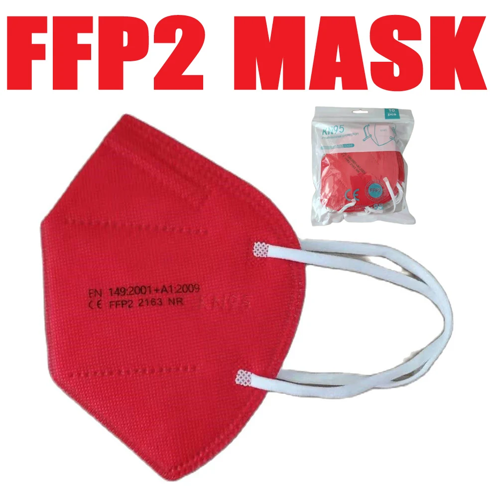 Маска FFP2 с фильтром для лица 5-слойная маска защиты от пыли fpp2 |
