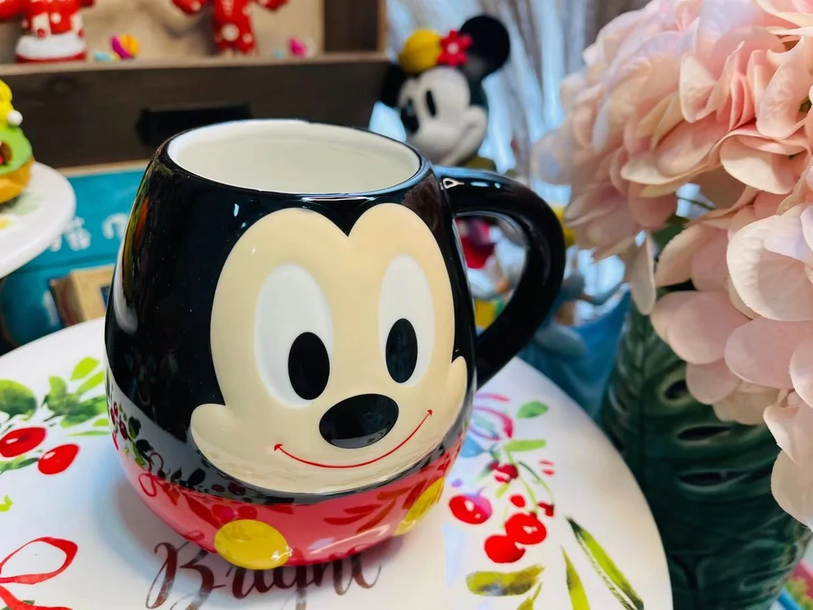400ML 3D Painted Water Cup with Scepter Handle Coffee Milk Tea Breakfast Ceramic Mug Home Office Collection | Мать и ребенок