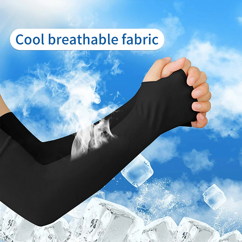 

Summer Arm Sleeves Sun Protection Cycling ICE Sleeve Breathable Anti-ultraviolet Cool Cuffs Sleeves Glove Cover UV Protection