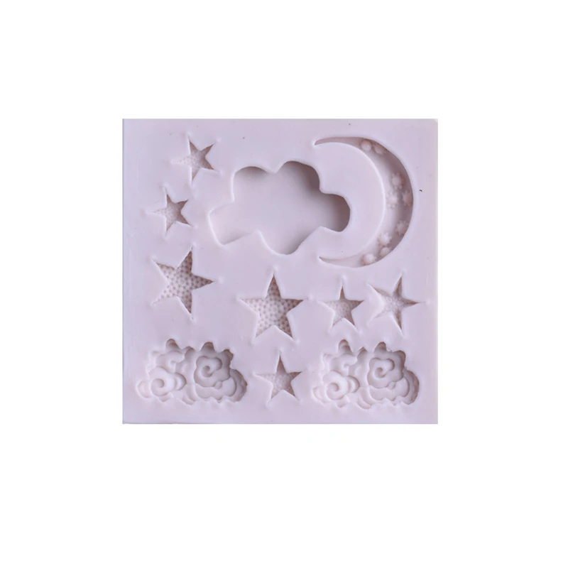 

Star Moon Shape Silicone Mould DIY Fondant Cake Mold Gummy Chocolate Mold Baking Appliance Cake Decorating Tools