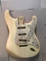 new strat electric guitar body alder guitar panel with high quality maple wood pickguard semi finished manual diy guitar barrel