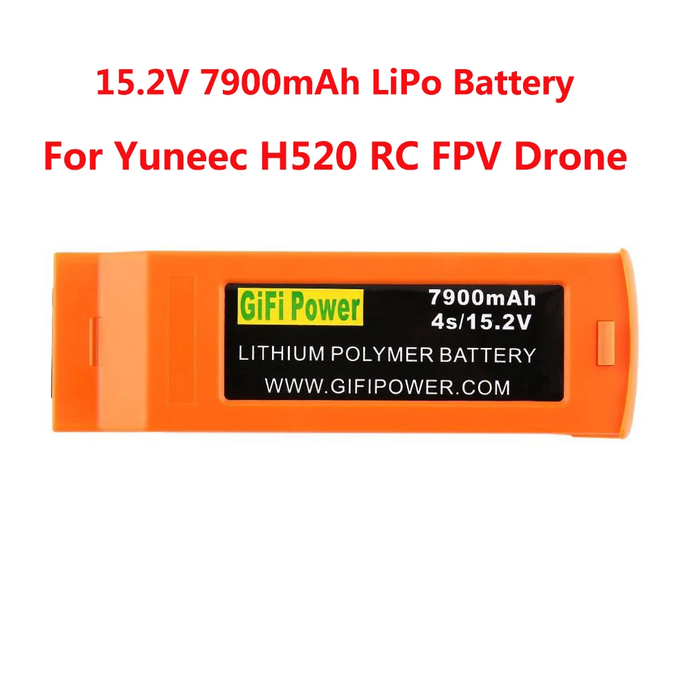 

Новый обновленный литий-полимерный аккумулятор 15,2 в 7900 мАч, перезаряжаемая батарея для дрона Yuneec H520 RC FPV