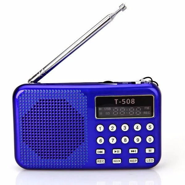 Fm-радио Micro SD/TF USB диск mp3 радио ЖК-дисплей интернет-радио с динамиком T508R горячая
