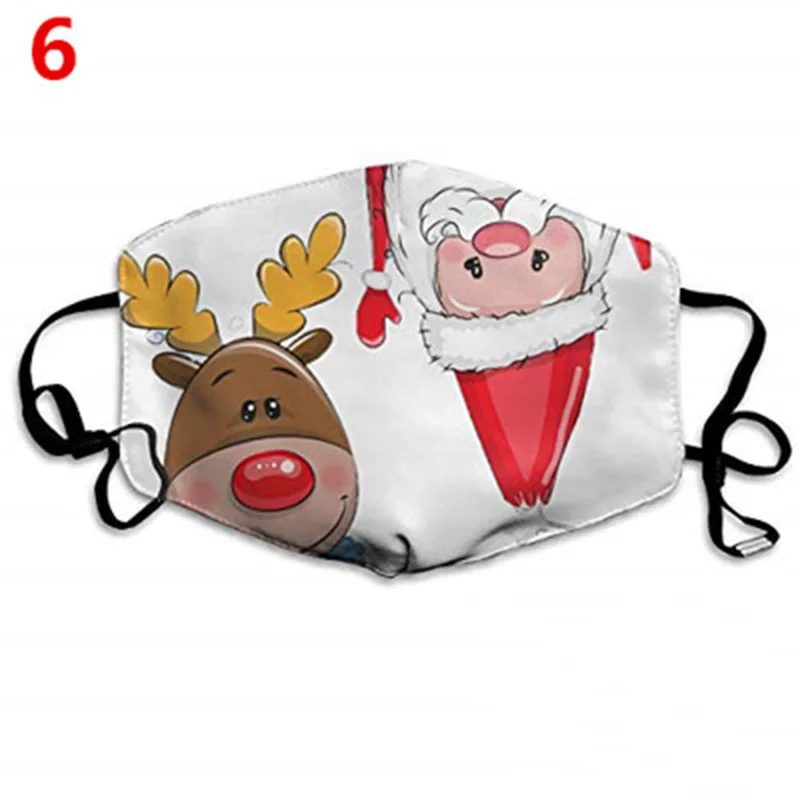 

Многоразовая Рождественская маска для женщин, маска для лица, хлопковая маска для взрослых, маска для лица с забавным принтом, маски для Хэл...