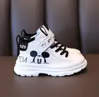 Детская повседневная обувь Disney, кроссовки для мальчиков и девочек, Весенняя детская спортивная обувь, дышащая мягкая обувь для бега с изображением Микки Мауса