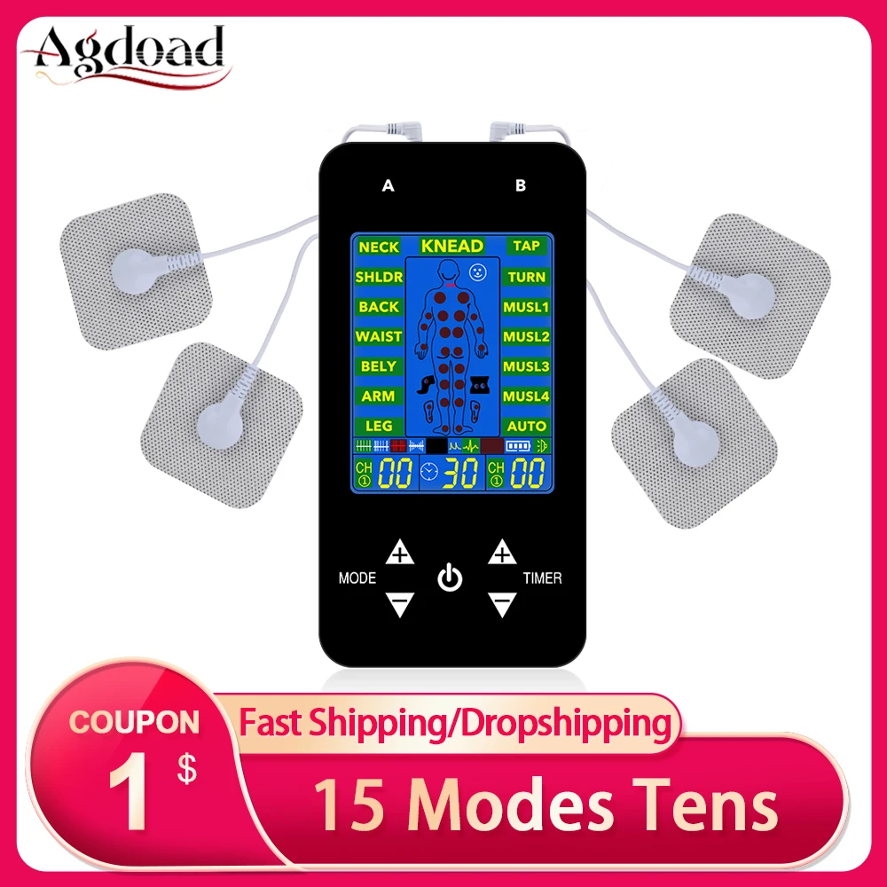 EMS десятки блок машины электрический массажер пульс мышца стимулятор