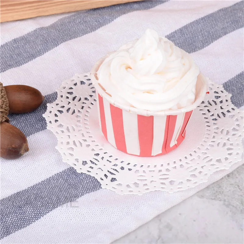 250 шт. белые круглые бумажные кружевные салфетки Кружевная салфетка для торта