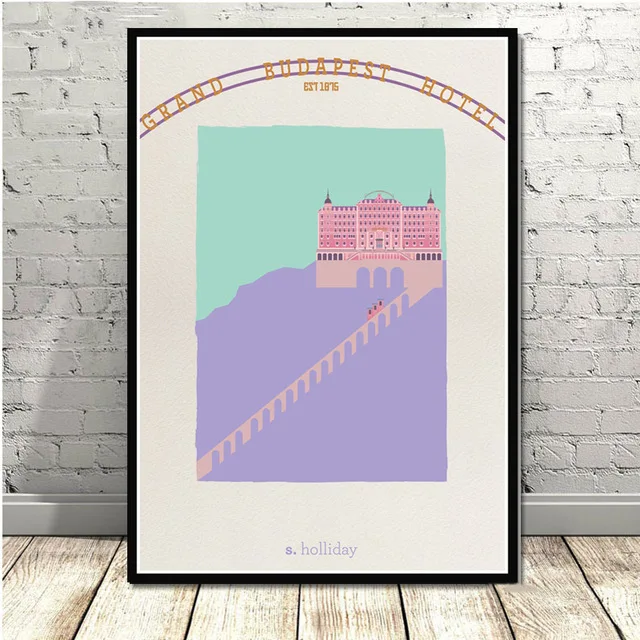 Домашний Декоративный постер, холст, настенное искусство, принт, хит, Grand Budapest, отель, фильм, классический комический подарок, картина, спальня, Модульная картина - Цвет: Nordic 06 HE3610