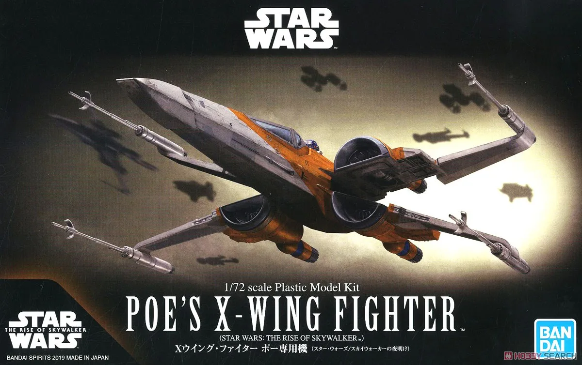 Оригинальный BANDIA Star Wars Строительный набор 1/72 масштаб POE X-Wing Fighter фигурку игрушки