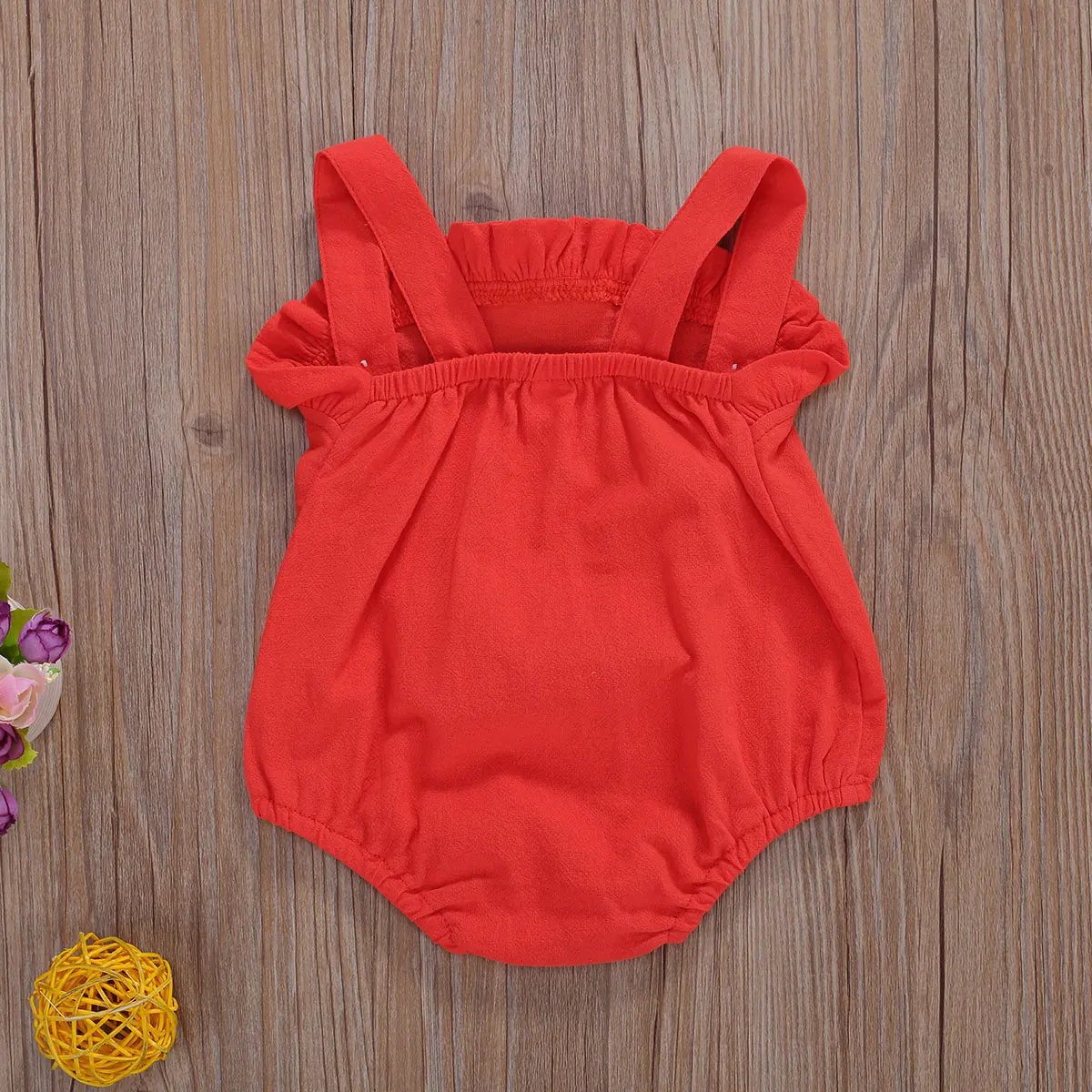 Дышащие летние Детские подвески комбинезон милый стиль однотонный без рукавов