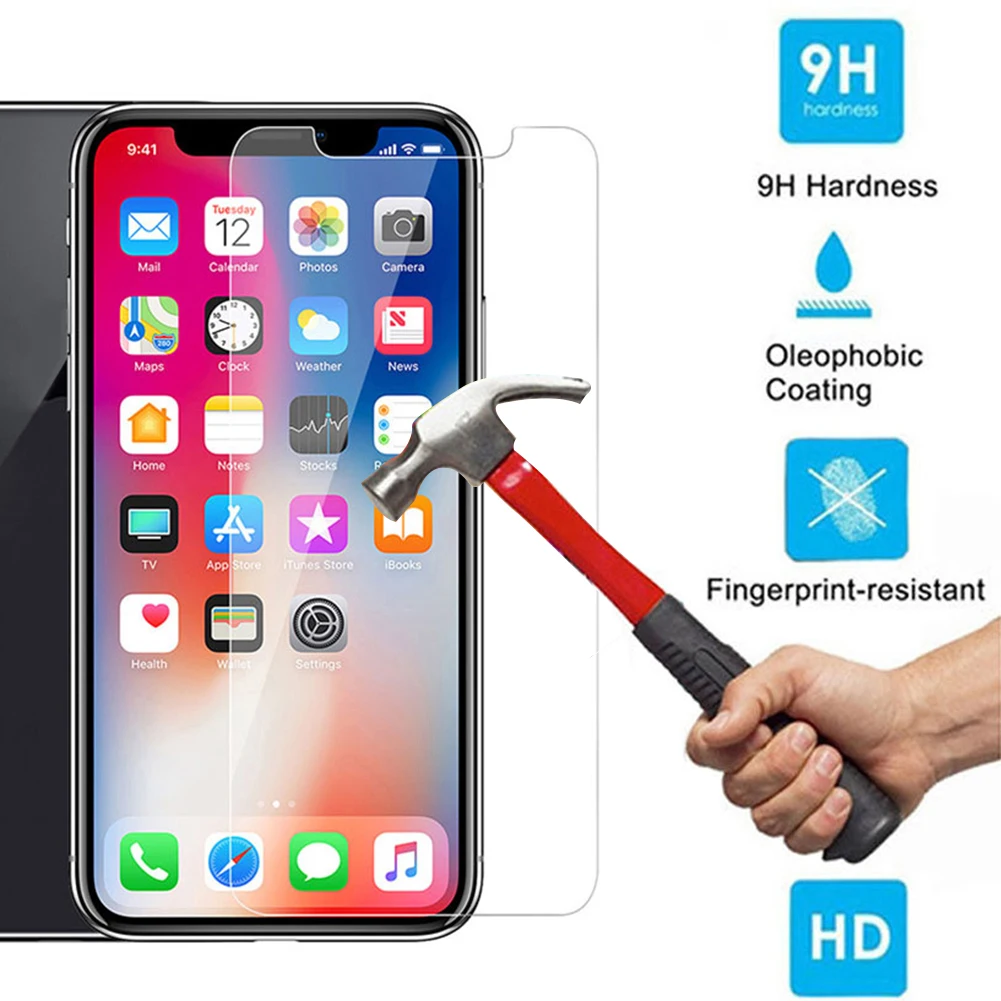 2.5D 9H Премиум Закаленное стекло Защитная пленка для экрана iPhone X XS Max XR | Мобильные