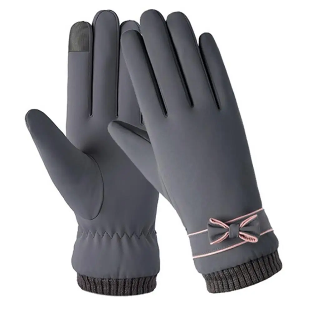 

Warm Girls Gloves Skiing Gloves 3 Color Waterproof Riding Touch Screen Mobile Phone Riding Glove Practical Bicycle Non Slip
