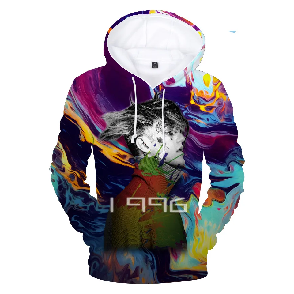 

New 3D Print Lil Peep HEllBOY Hoodies Sweatshirt Men/Women Fashion Hip Hop Lil Peep Pullovers Streetwear Hooded Clothing 2019