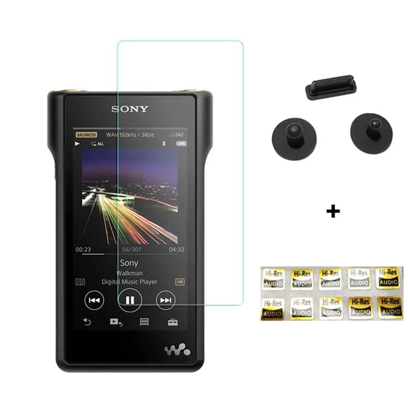 Защитная пленка для экрана из закаленного стекла для sony NW-WM1A WM1A NW-WM1Z WM1Z с заглушкой от пыли