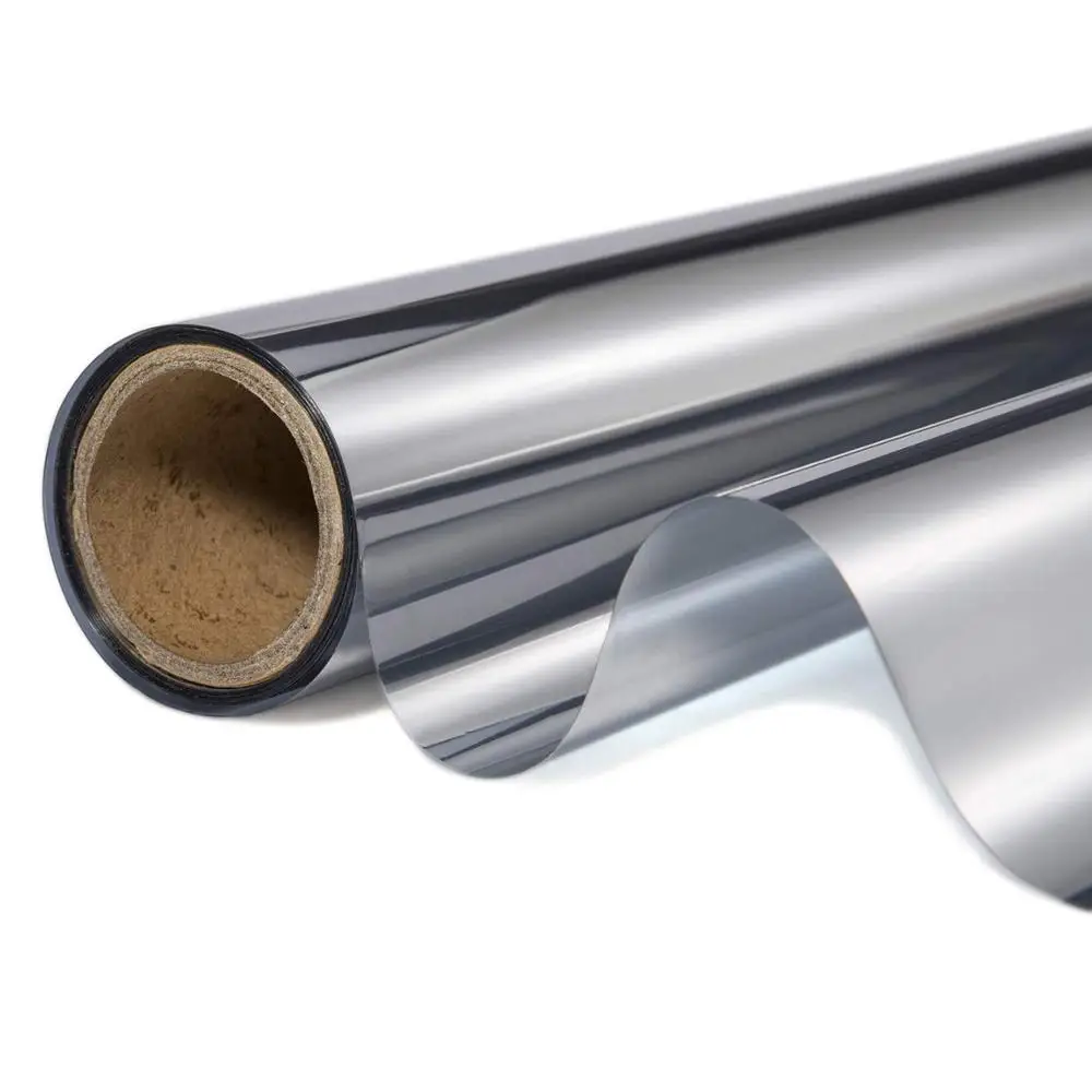 Серебряная прозрачная Солнцезащитная пленка виниловая самоклеящаяся