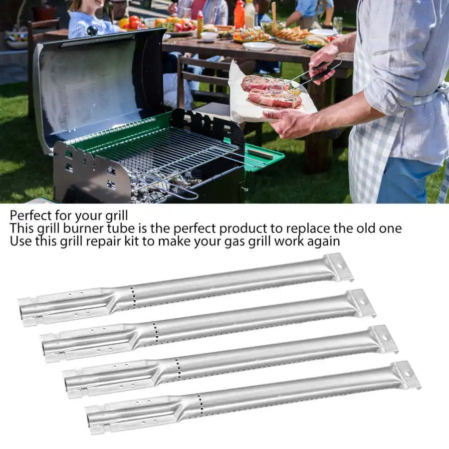Сменные трубки для гриля 4 шт. из нержавеющей стали | Дом и сад
