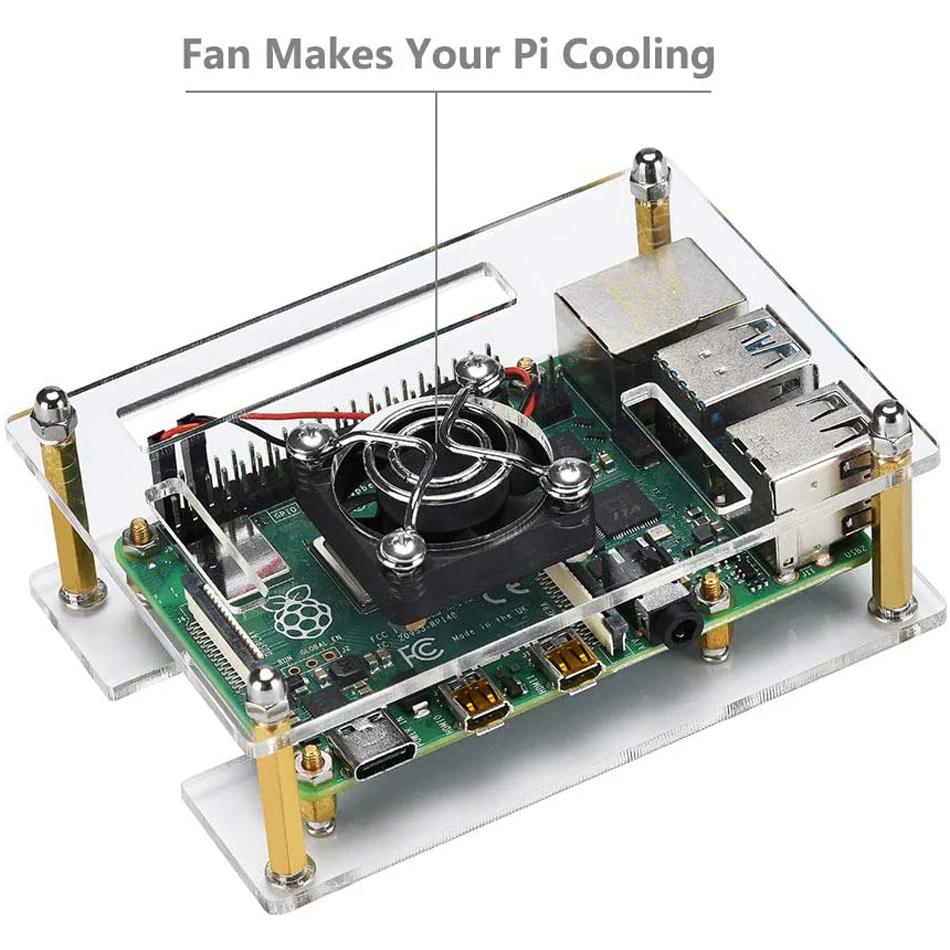 Чехол для Raspberry Pi 4 B чехол кластер с радиатором охлаждения фото + 2 Model +|Аксессуары
