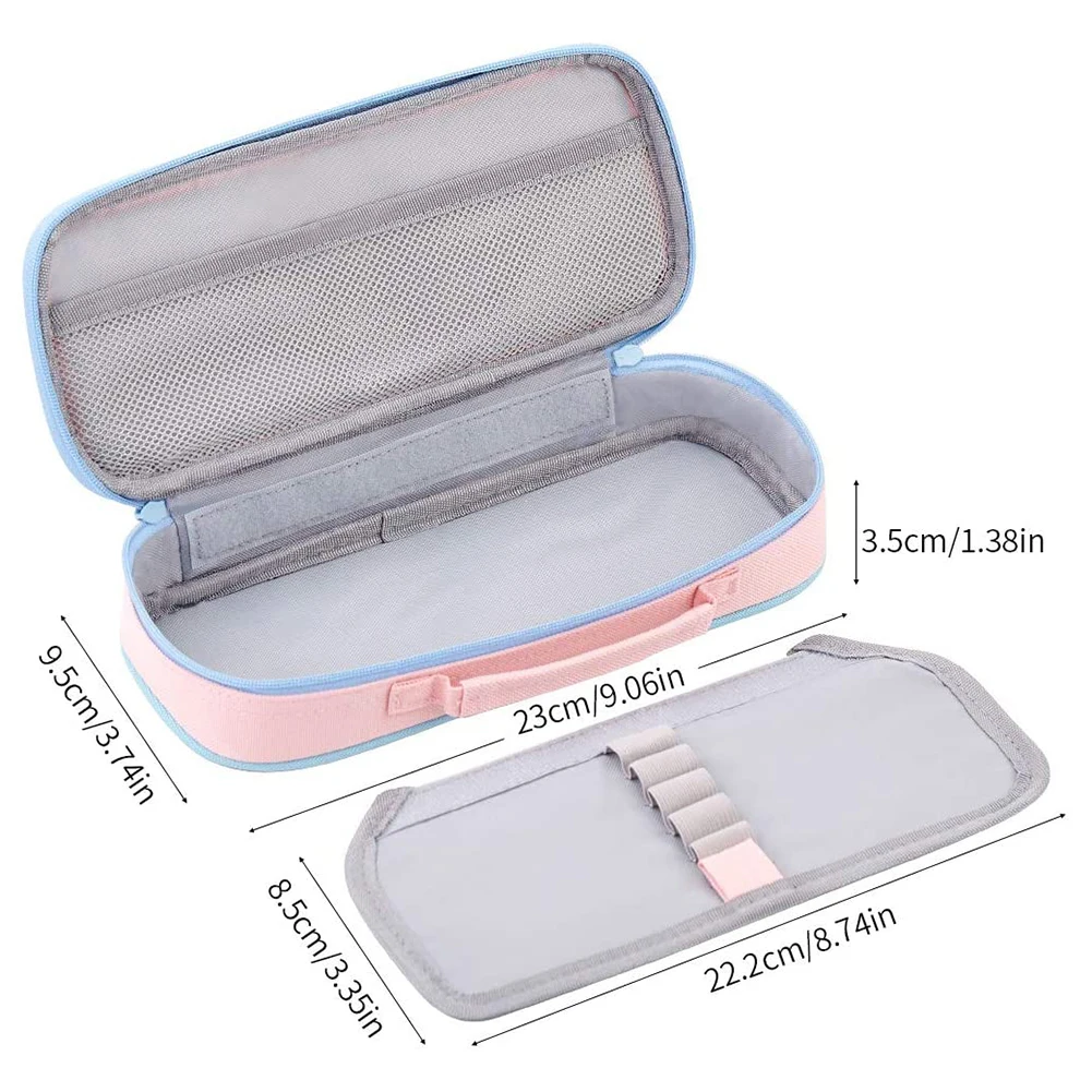 

Pencil Case Big Capacity Canvas Pen Pouch With Zippers Stationery Organizer Storage Office School Gift For Student Multicolor