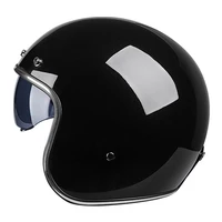 retro motorcycle helmet 34 open face dual lens visors casco moto electric bicycle helmet summer motorbike helmet dot