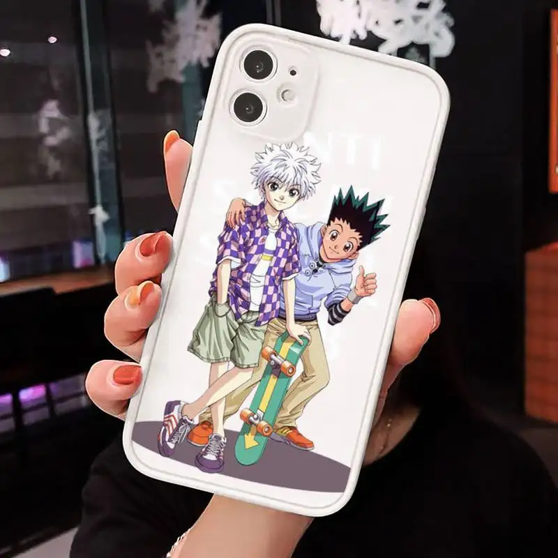 

hunter x hunter Japan anime Phone Cases matte transparent For iphone 7 8 11 12 plus mini x xs xr pro max cover