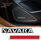 4 шт. 3D алюминиевый динамик стерео динамик значок эмблема наклейка для Nissan Navara d40 d22 d23 np300 аксессуары для стайлинга автомобилей