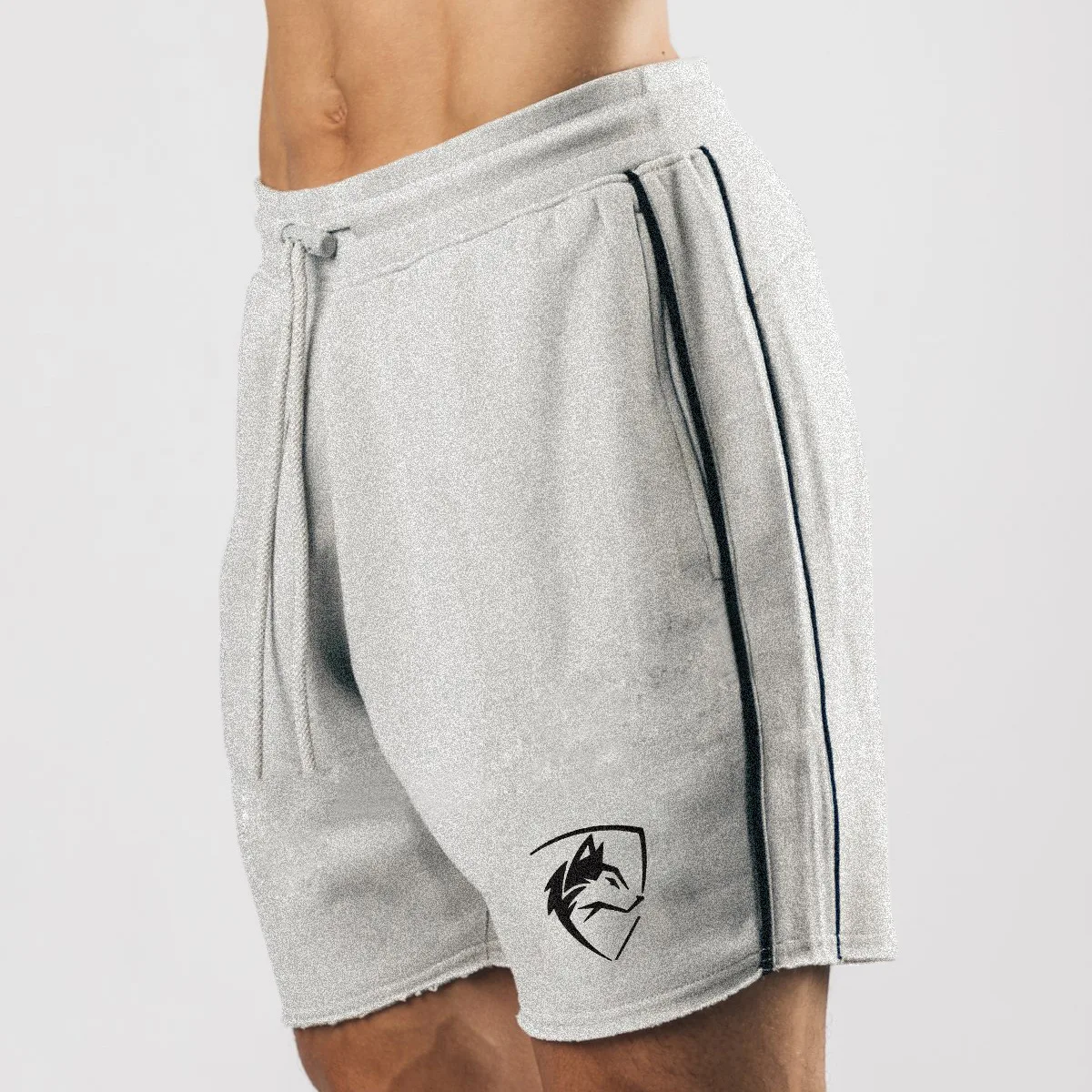 

Summer New Trend fitness Leisure Sports Five-Point Pants Personality Wolf Head Pattern Loose Stretch Running Sports Shorts