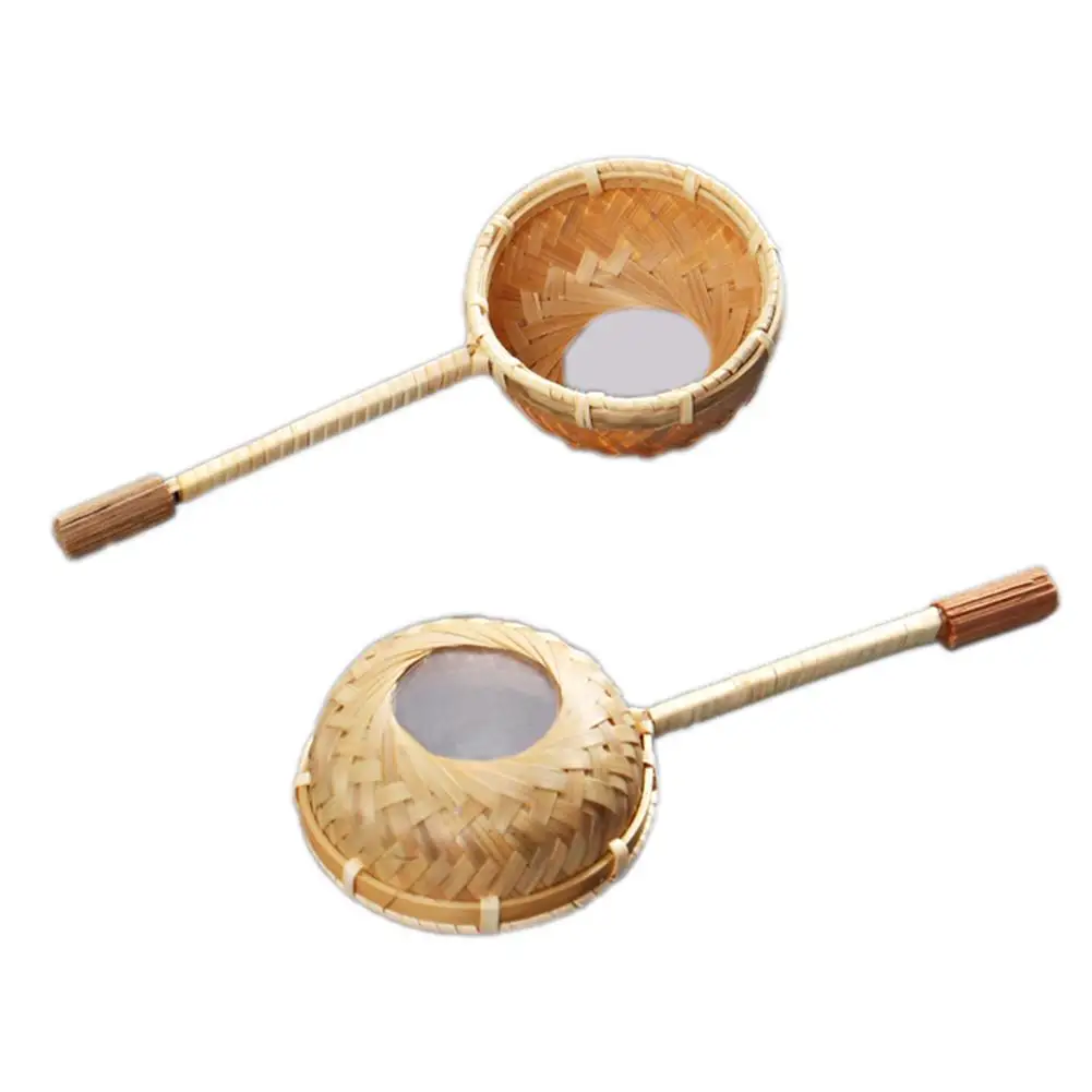 Японский чайный церемониальный фильтр бамбуковое плетение Чайный бытовой ложка